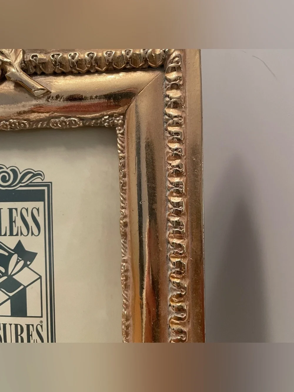 Timeless Treasures Fine Giftware 5 X 7 Ornate Photo Frame Gilded Wood